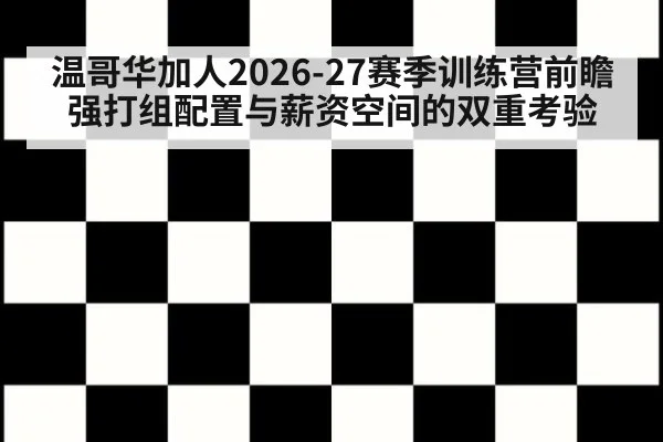 温哥华加人2026-27赛季训练营前瞻 强打组配置与薪资空间的双重考验
